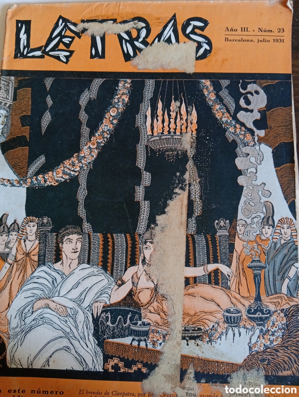 Coleccionismo de Revistas y Peri&oacute;dicos: Antigua revista Letras Barcelona a&ntilde;o 1931