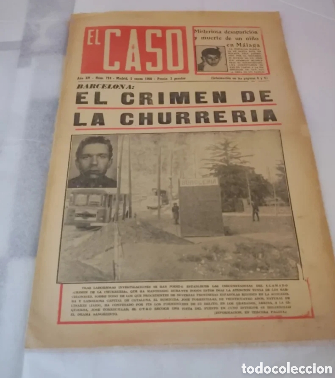 Coleccionismo de Revistas y Peri&oacute;dicos: Periodico el caso 1 enero de 1966 con la noticia Marilyn monroe asesinada?