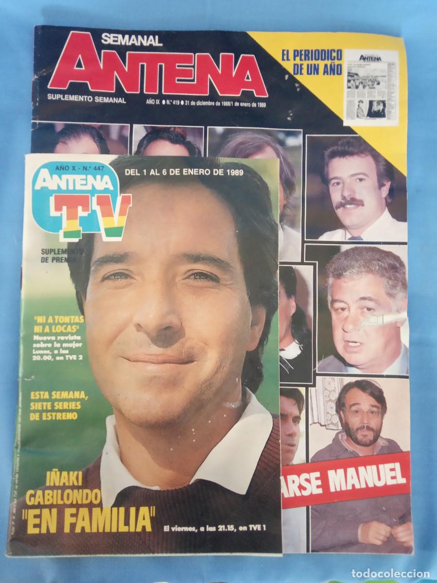 Coleccionismo de Revistas y Peri&oacute;dicos: Semanal Antena N419 31/12/88-1/01/1989