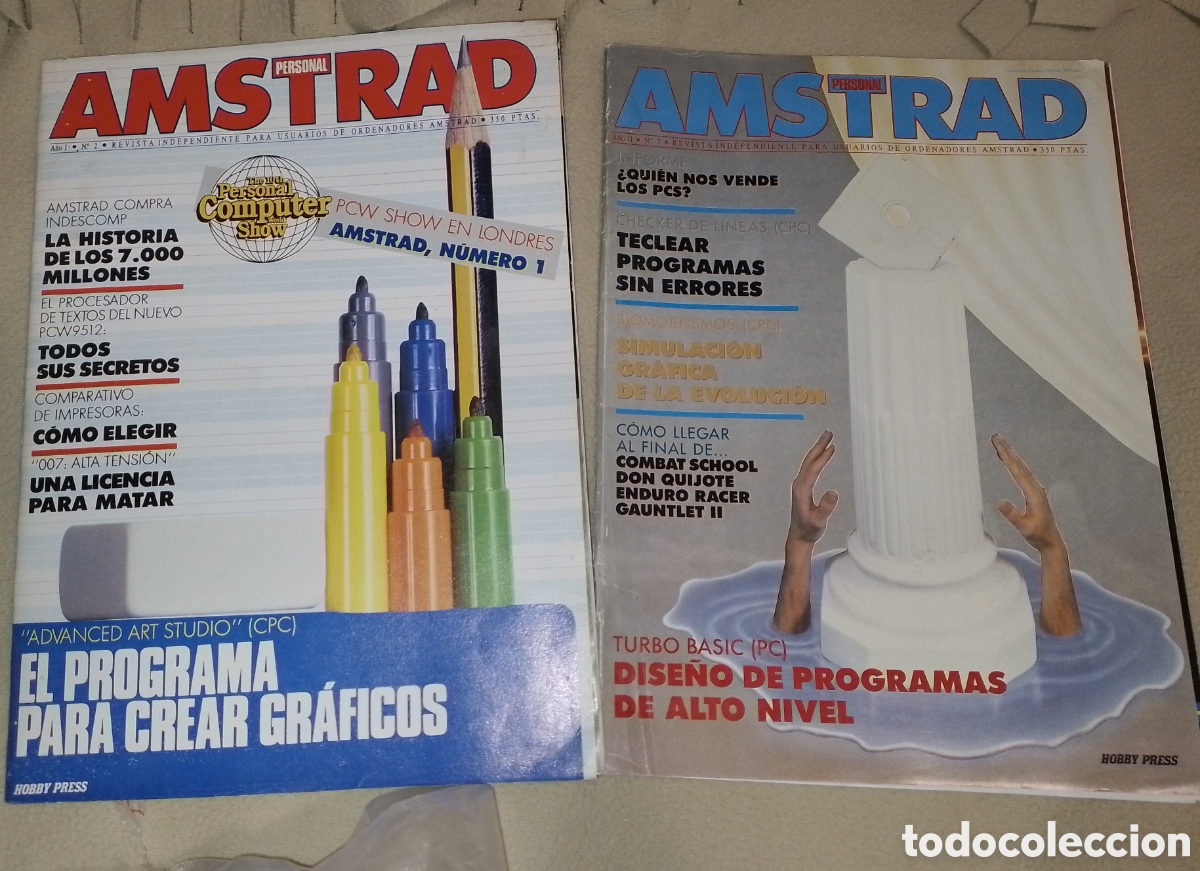 Coleccionismo de Revistas y Peri&oacute;dicos: Lote dos revistas Amstrad personal
