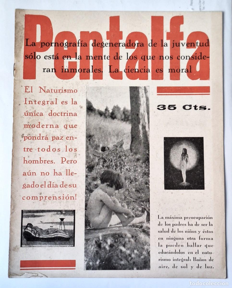 Coleccionismo de Revistas y Peri&oacute;dicos: REVISTA NATURISTA PENTALFA - PROFESOR CAPO - NUMERO 281 - 24 SEPTIEMBRE 1937