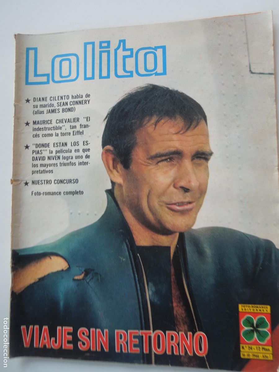 Coleccionismo de Revistas y Peri&oacute;dicos: LOLITA REVISTA FOTOROMANCE N&ordm; 24 - 03 - 1966 - SEAN CONNERY - MAURICE CHEVALIER