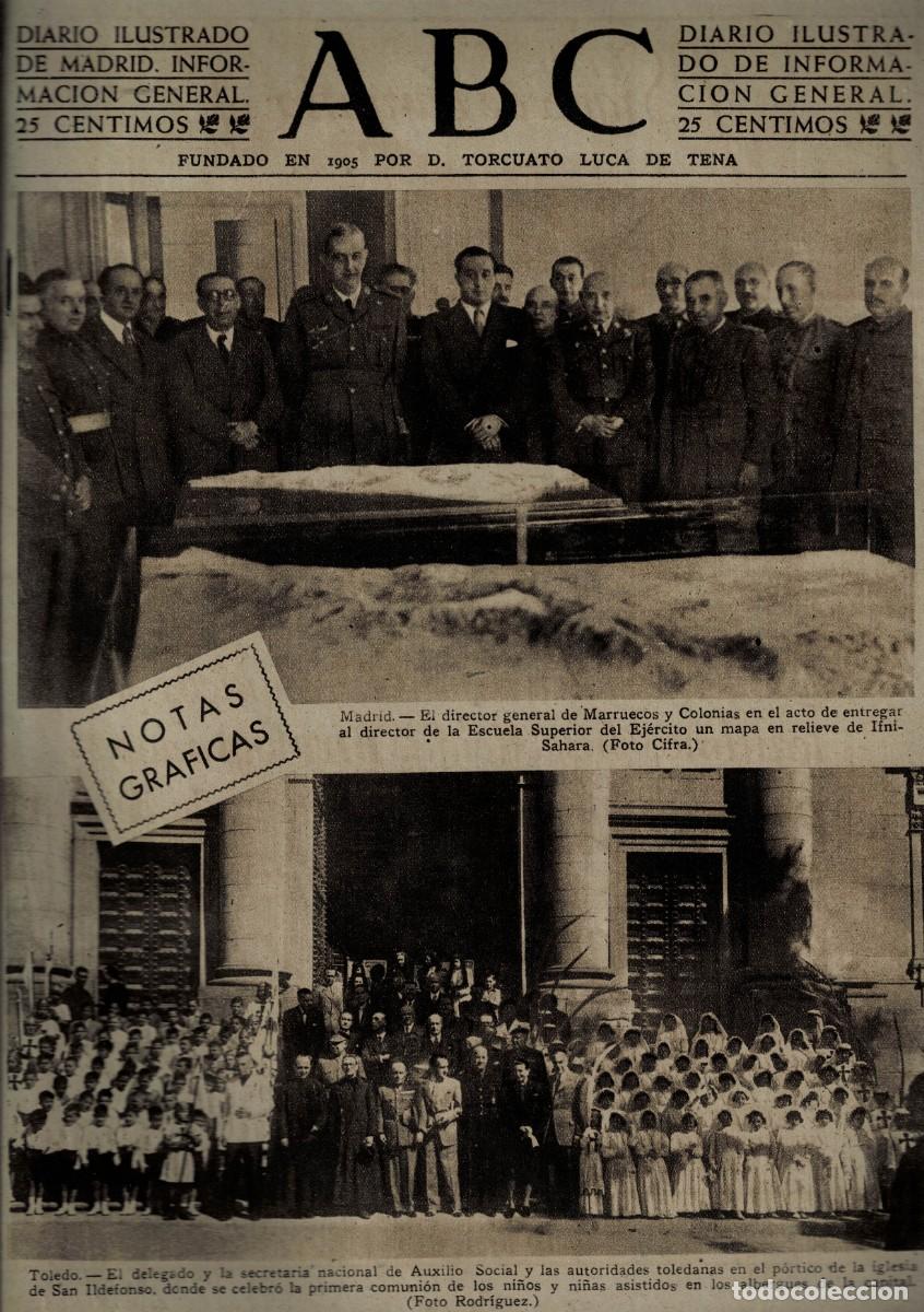 Coleccionismo de Revistas y Peri&oacute;dicos: PERIODICO ABC MADRID-SEVILLA 17 DE JUNIO DE 1945 N&ordm; 13057. A-ABC-0718