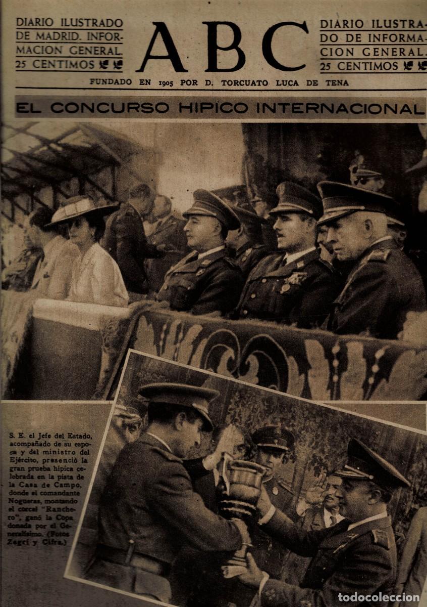 Coleccionismo de Revistas y Peri&oacute;dicos: PERIODICO ABC MADRID-SEVILLA 19 DE JUNIO DE 1945 N&ordm; 13058. A-ABC-0719 ,2