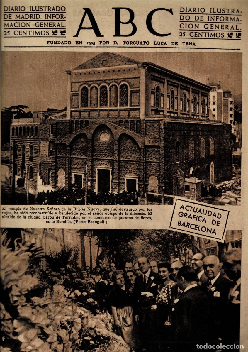Coleccionismo de Revistas y Peri&oacute;dicos: PERIODICO ABC MADRID-SEVILLA 26 DE JUNIO DE 1945 N&ordm; 13064. A-ABC-0722 ,2