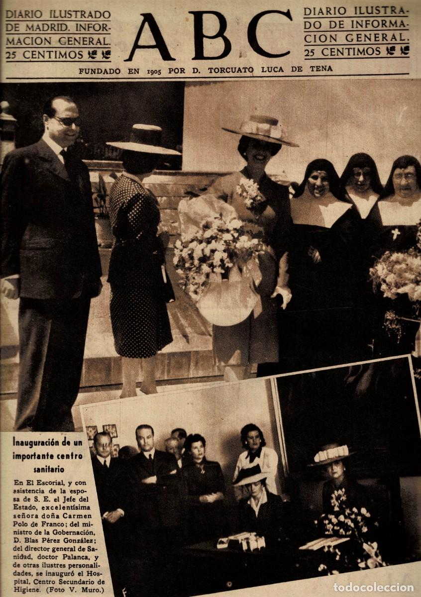 Coleccionismo de Revistas y Peri&oacute;dicos: PERIODICO ABC MADRID-SEVILLA 28 DE JUNIO DE 1945 N&ordm; 13066. A-ABC-0724 ,2