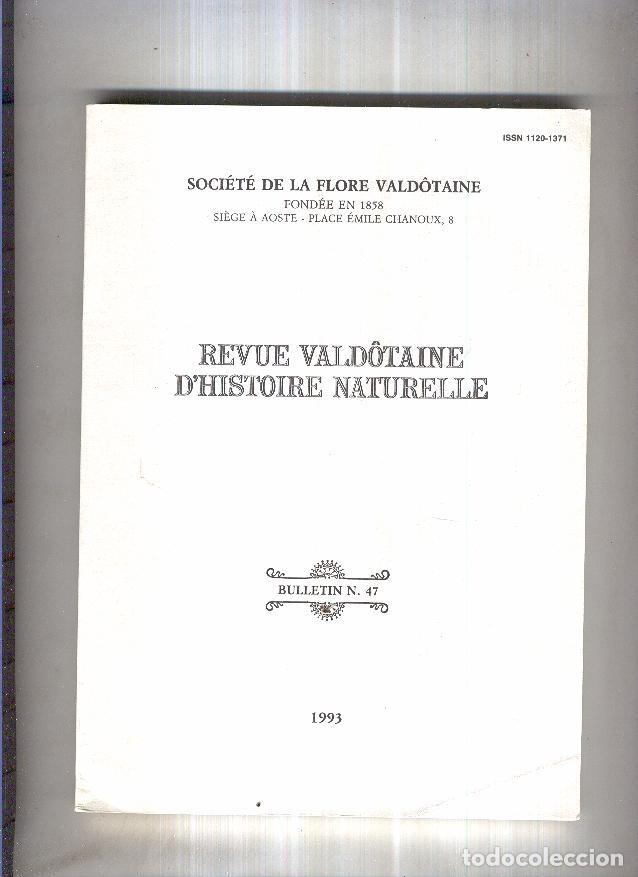 Collezionismo di Riviste e Giornali: REVUE VALDOTAINE HISTOIRE NATURELLE - VARIOS