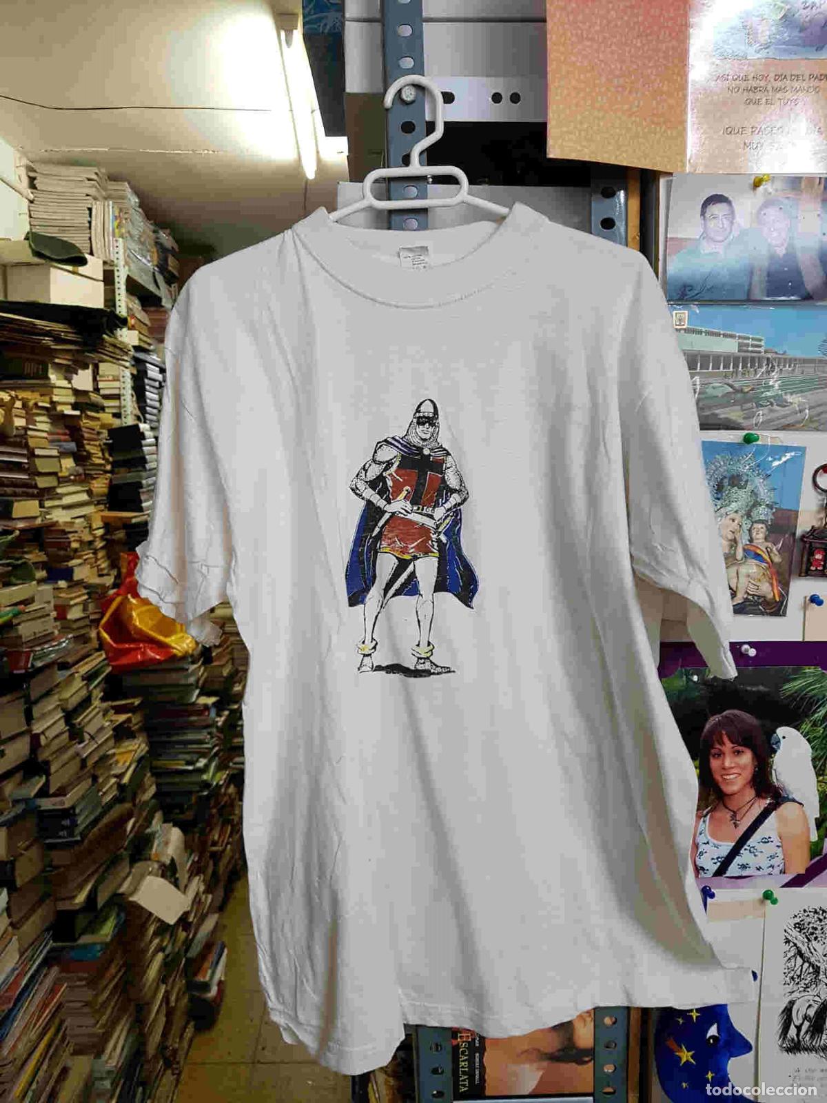 Coleccionismo de Revistas y Peri&oacute;dicos: Camiseta del guerrero del antifaz en posicion defensiva, talla XL