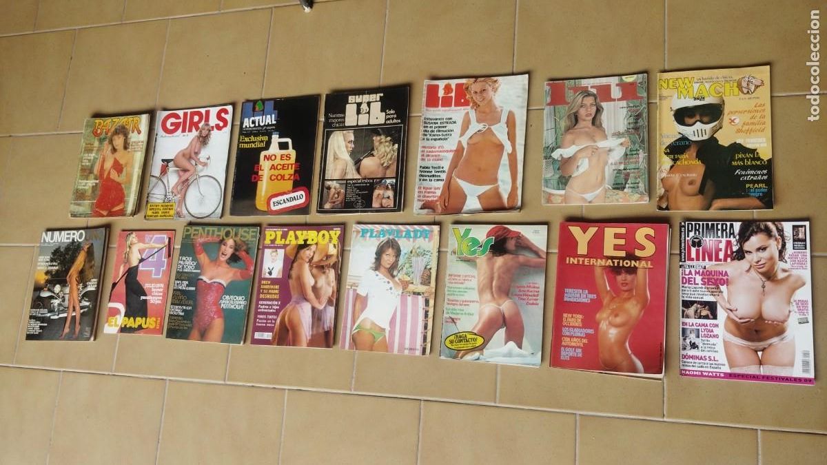 Coleccionismo de Revistas y Peri&oacute;dicos: BAZAR.-LIB.-PENTHOUSE.-PLAYBOY.-YES.-LOTE DE 15 REVISTAS EROTICAS.