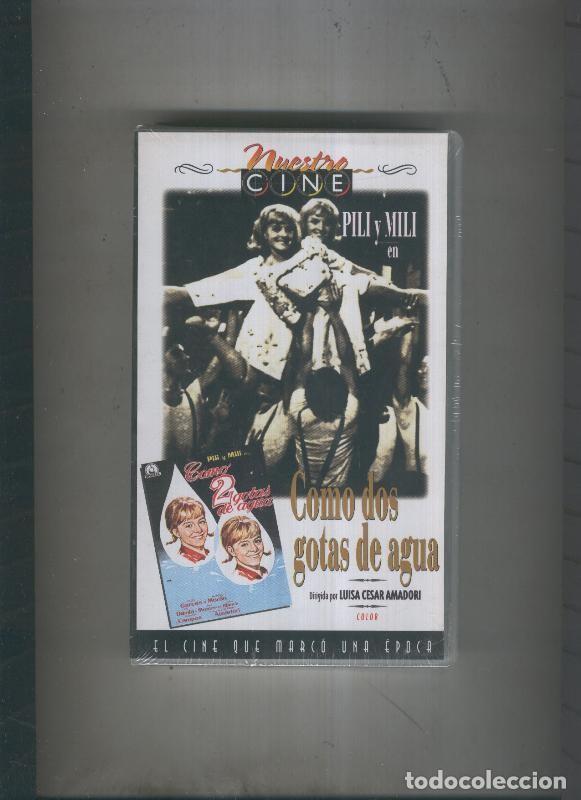 Coleccionismo de Revistas y Peri&oacute;dicos: Video VHS: Como dos gotas de agua: Pili y Mili,etc - Luisa Cesar Amadori