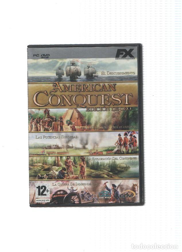 Coleccionismo de Revistas y Peri&oacute;dicos: Juego PC-DVD: AMERICAN CONQUEST - Edicion de ORO (FX Multi Estrategia) - VARIOS
