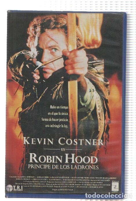 Collectionnisme de Revues et Journaux: VHS-Cine: ROBIN HOOD, el principe de los ladrones - Kevin Costner (Tripictures 1991) - Fernando True