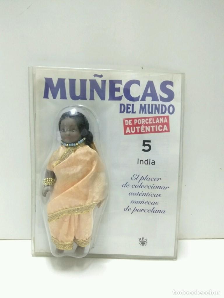 Collectionnisme de Revues et Journaux: Mu&ntilde;eca de Porcelana/Porcelain Doll: MU&Ntilde;ECAS DEL MUNDO, NUMERO 05: INDIA - RBA