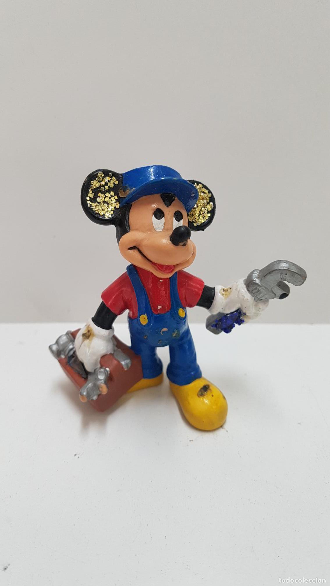 Collection Magazines and Newspapers: Figura PVC Disney: Mickey Mouse mecanico. Tiene adornos artesanales. Bullyland, handpainted