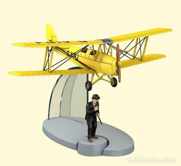 Coleccionismo de Revistas y Peri&oacute;dicos: Avion Tintin: Dupond - Biplano de Havilland Tiger Moth del album La Isla Negra. (ref. #29531) - Vari