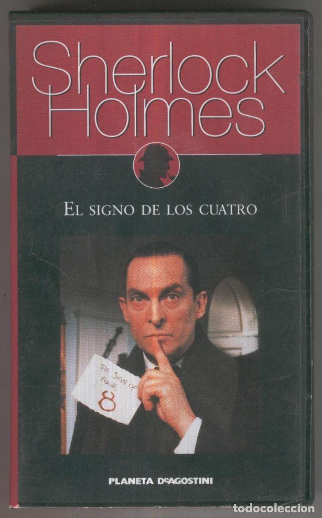 Collectionnisme de Revues et Journaux: VHS Cine: SHERLOCK HOLMES - EL SIGNO DE LOS CUATRO - Peter Hammond