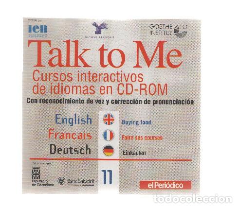 Collezionismo di Riviste e Giornali: CD-Rom: Curse de Idiomas TALK TO ME Numero 11: Buying food - Instituto de Estudios Norteamericanos