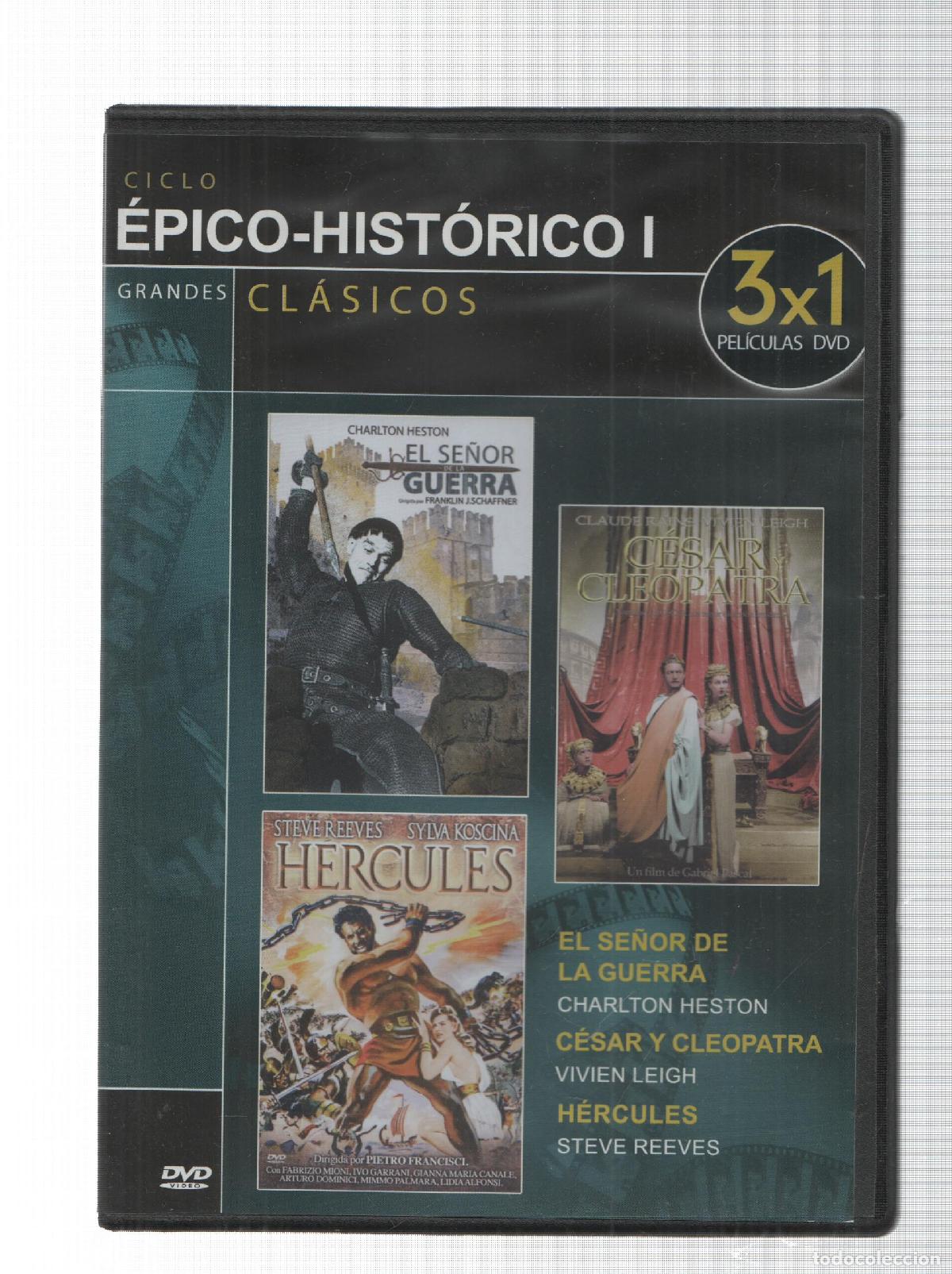 Collection Magazines and Newspapers: DVD: El Se&ntilde;or de la GUerra, Cesar y Cleopatra, Hercules. Coleccion Grandes Clasicos Ciclo Epico-Hist
