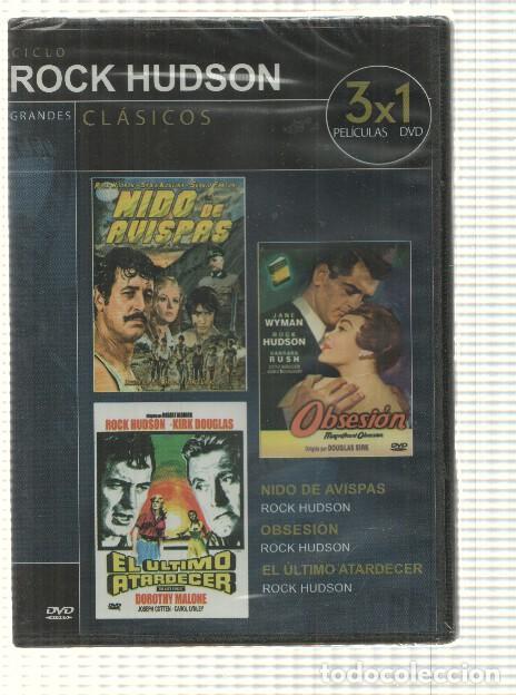 Sammeln von Zeitschriften und Zeitungen: DVD (3x1 peliculas): Ciclo Rock Hudson. Nido de Avispas, Obsesion, El ultimo atardecer - Coleccion G