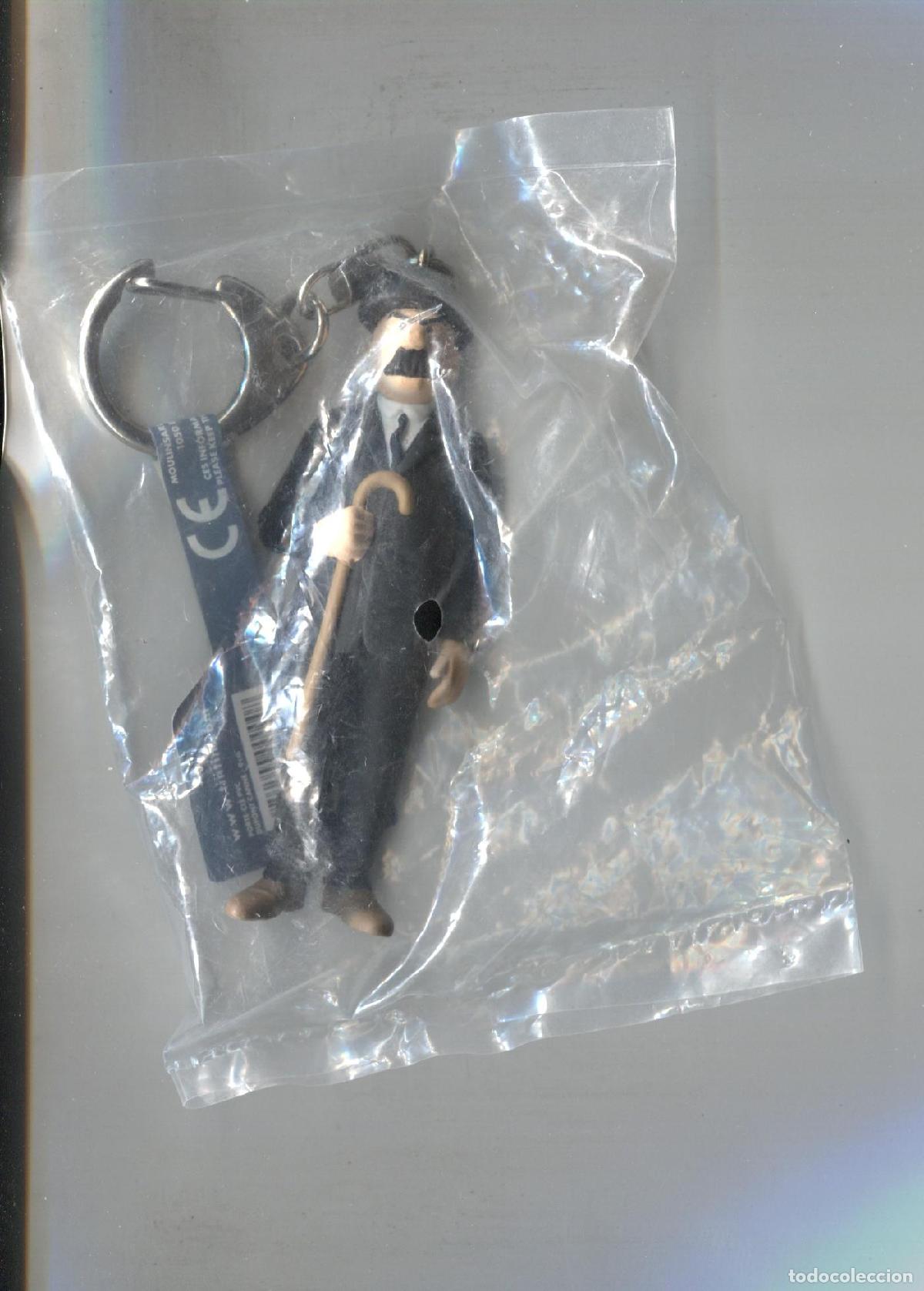 Colecionismo de Revistas e Jornais: TINTIN: Llavero PVC Dupont con baston lado derecho - Figura de 9 cm (ref. #42545) - Varios