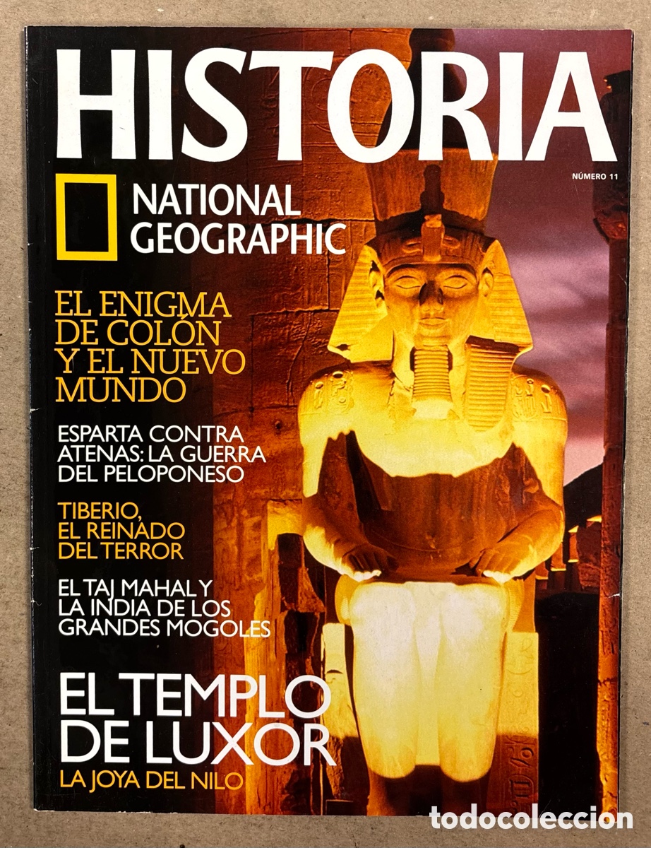 Coleccionismo de Revistas y Peri&oacute;dicos: NATIONAL GEOGRAPHIC N&deg; 11. LUXOR, GUERRA EN EL PELOPONESO, TIBERIO, ALMANZOR, EL ENIGMA DE COL&Oacute;N,&hellip;