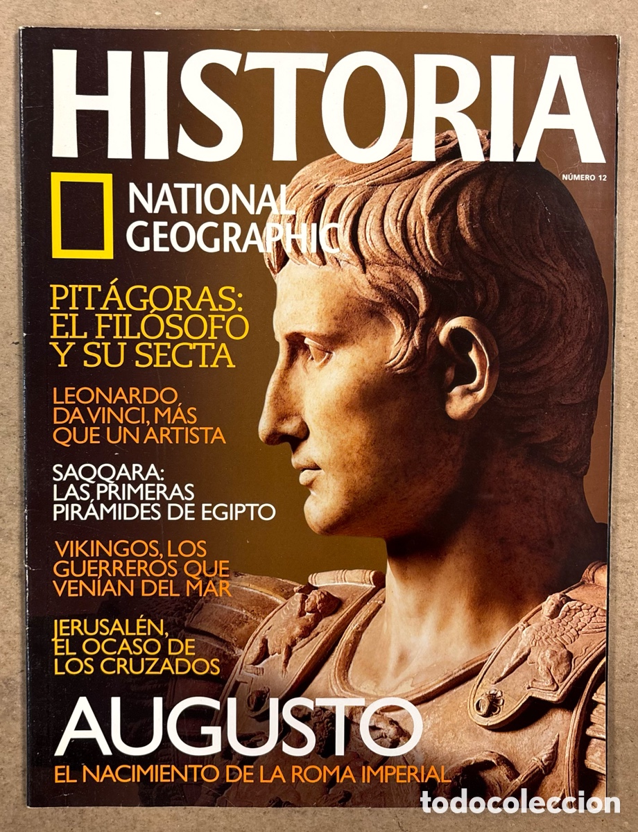 Coleccionismo de Revistas y Peri&oacute;dicos: NATIONAL GEOGRAPHIC N&deg; 12. AUGUSTO, SAQQARA: LAS PRIMERAS PIR&Aacute;MIDES, PITAGORAS, DA VINCI,&hellip;
