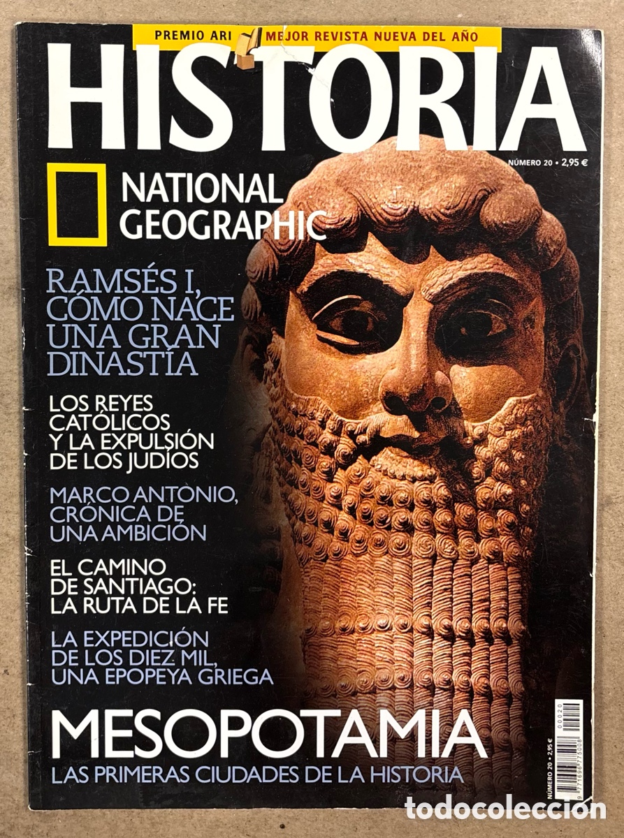 Coleccionismo de Revistas y Peri&oacute;dicos: NATIONAL GEOGRAPHIC N&deg; 20. MESOPOTAMIA, RAMS&Eacute;S I, LA EXPEDICI&Oacute;N DE LOS D&Iacute;EZ MIL, MARCO ANTONIO,.,,