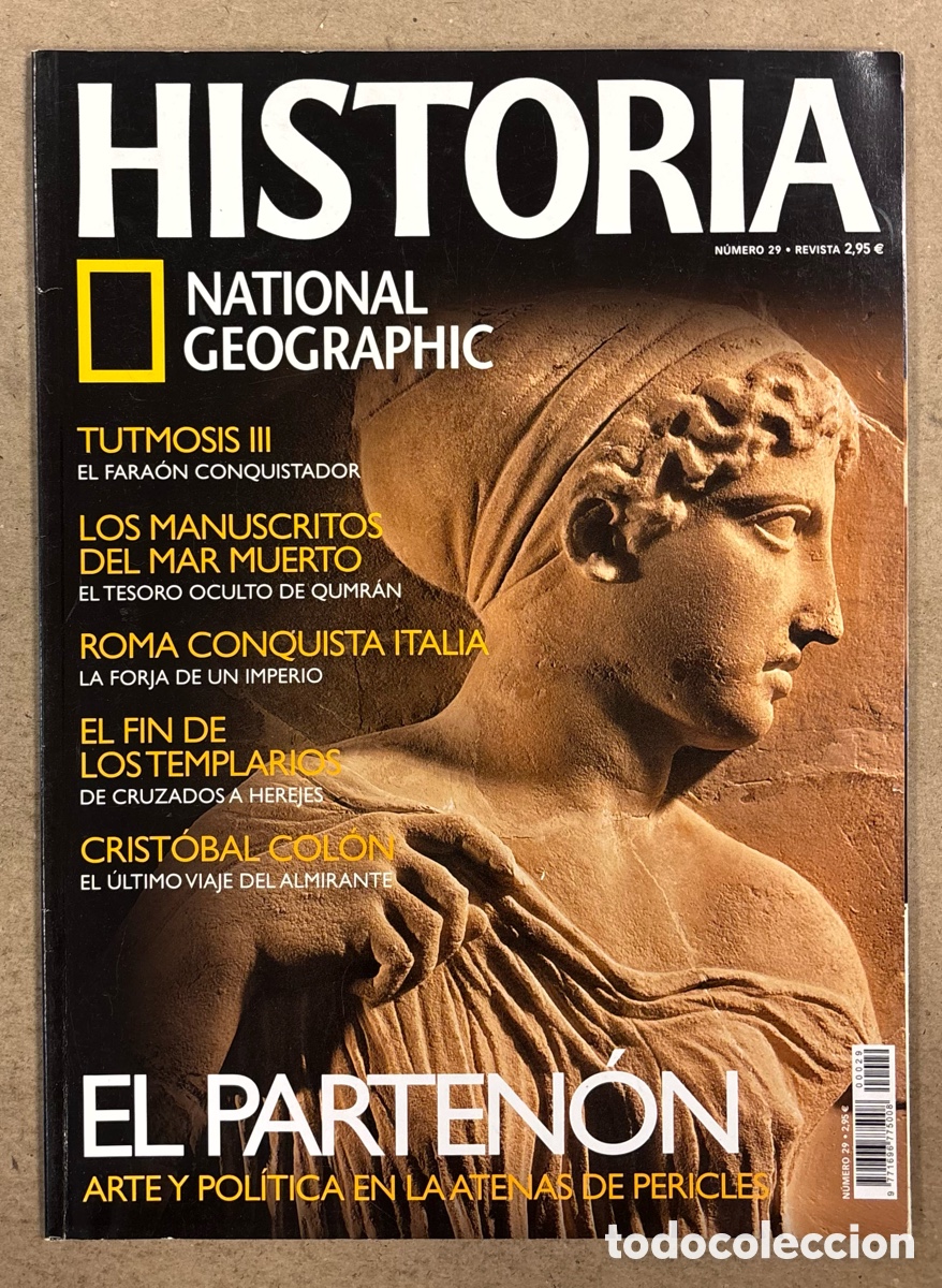 Coleccionismo de Revistas y Peri&oacute;dicos: NATIONAL GEOGRAPHIC N&deg; 29. EL PARTEN&Oacute;N, TUTMOSIS III, QUMR&Aacute;N, ROMA CONQUITA ITALIA, FIN DE LOS TEMPL