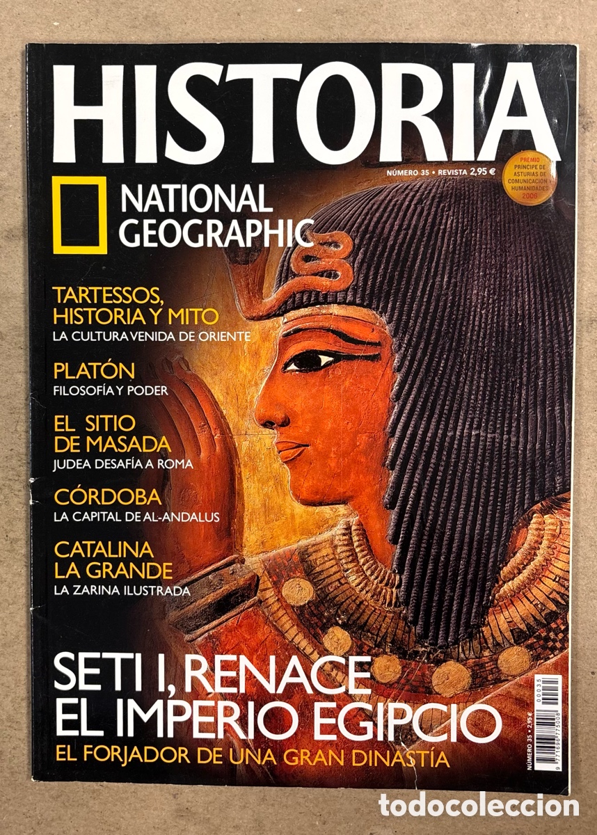 Coleccionismo de Revistas y Peri&oacute;dicos: NATIONAL GEOGRAPHIC N&deg; 35. SETI I, TARTESSOS, PLAT&Oacute;N, EL SITIO DE MASADA, C&Oacute;RDOBA CAPULTAL AL-ANDALU