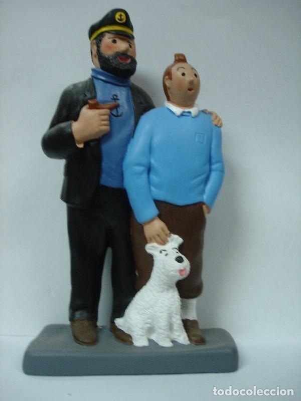 Colecionismo de Revistas e Jornais: Figura de escayola: Tintin - Varios