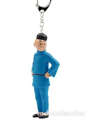 Sammeln von Zeitschriften und Zeitungen: TINTIN: Llavero PVC Tintin de pie En el Loto Azul brazos en jarra - Figura de 9 cm (ref. #42457) - V