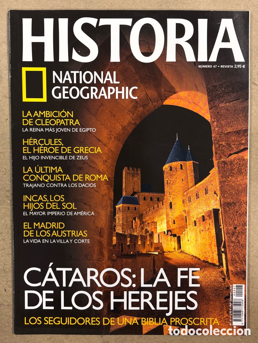 Coleccionismo de Revistas y Peri&oacute;dicos: NATIONAL GEOGRAPHIC N&deg; 47. C&Aacute;TAROS: LA FE DE LOS HEREJES, CLEOPATRA, H&Eacute;RCULES, LA CONQUISTA DE LA DA