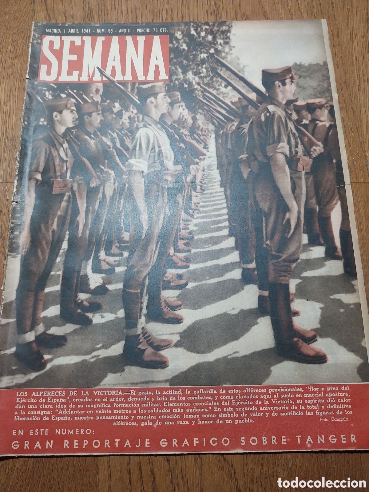 Coleccionismo de Revistas y Peri&oacute;dicos: SEMANA 1941 TANGER.PALACIO DEL PARDO.SEVILLA. NI&Ntilde;OS CORO RATISBONA. EL NUEVO MADRID