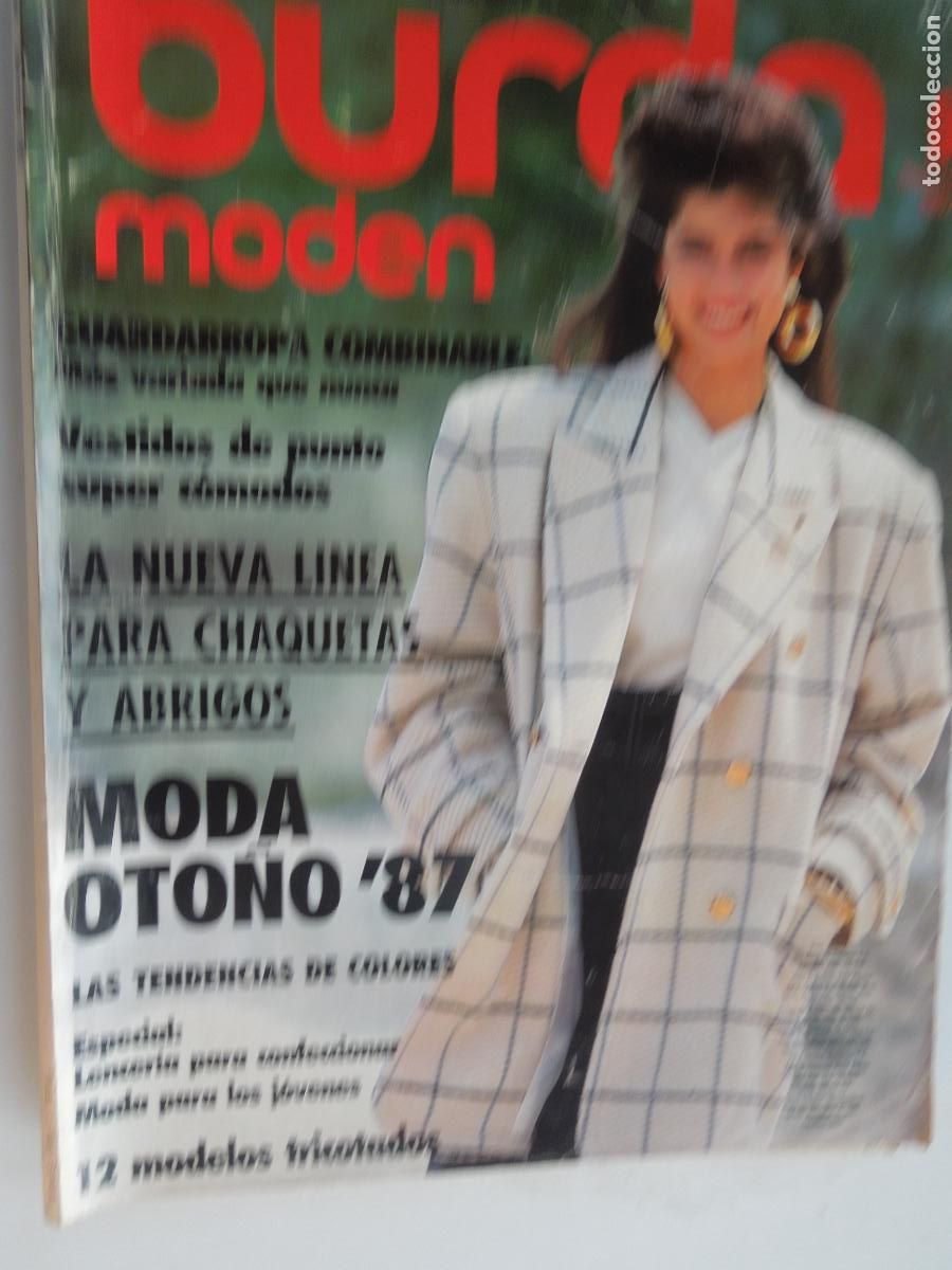 Coleccionismo de Revistas y Peri&oacute;dicos: BURDA MODEN REVISTA 9/1987 - CON INSTRUCCIONES Y PATRONES -MODO OTO&Ntilde;O' 87