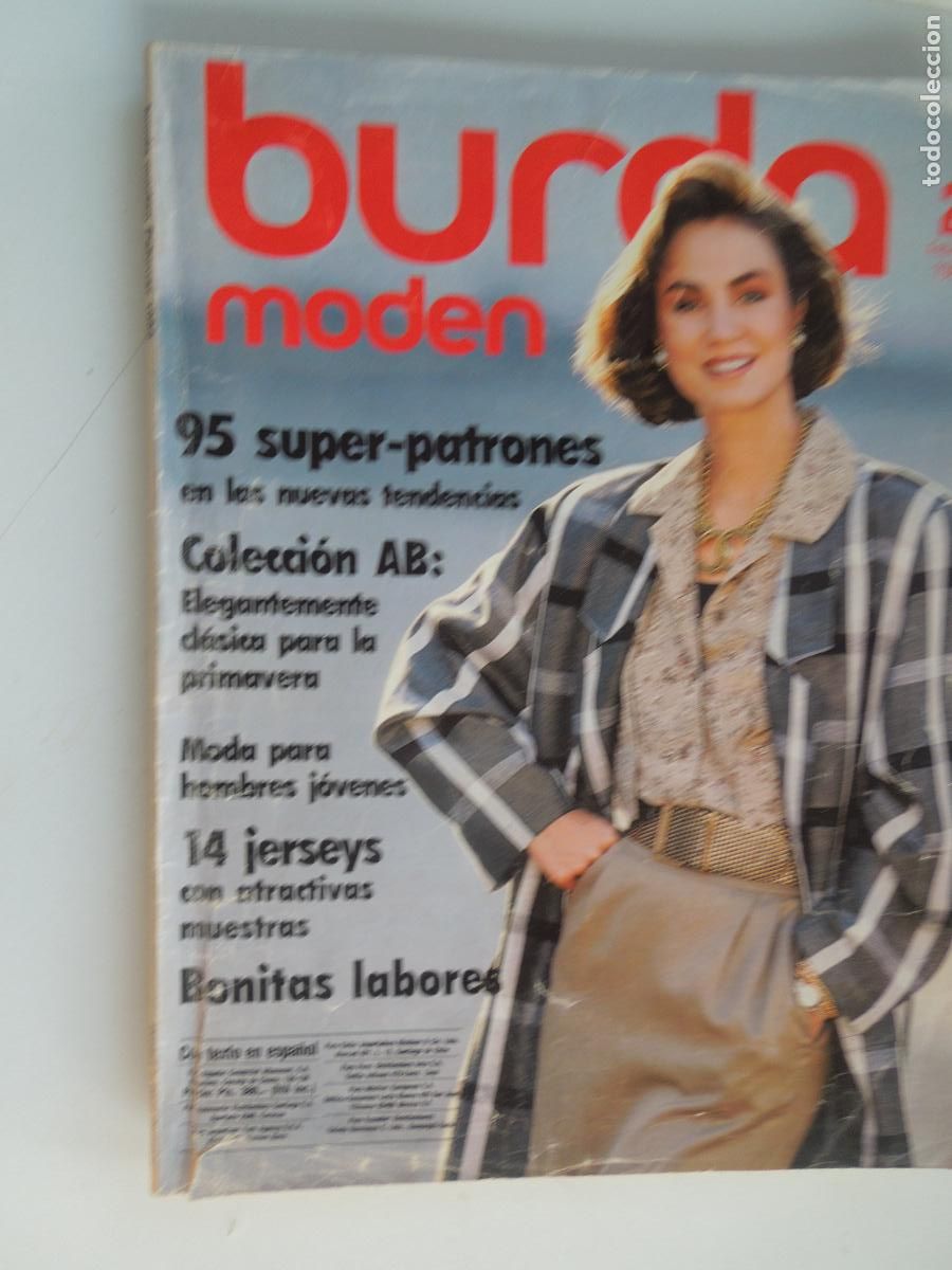 Coleccionismo de Revistas y Peri&oacute;dicos: BURDA MODEN REVISTA 2/1986 CON INSTRUCIONES CON PATRONES TEXTO EN ESPA&Ntilde;OL-COLECCION AB