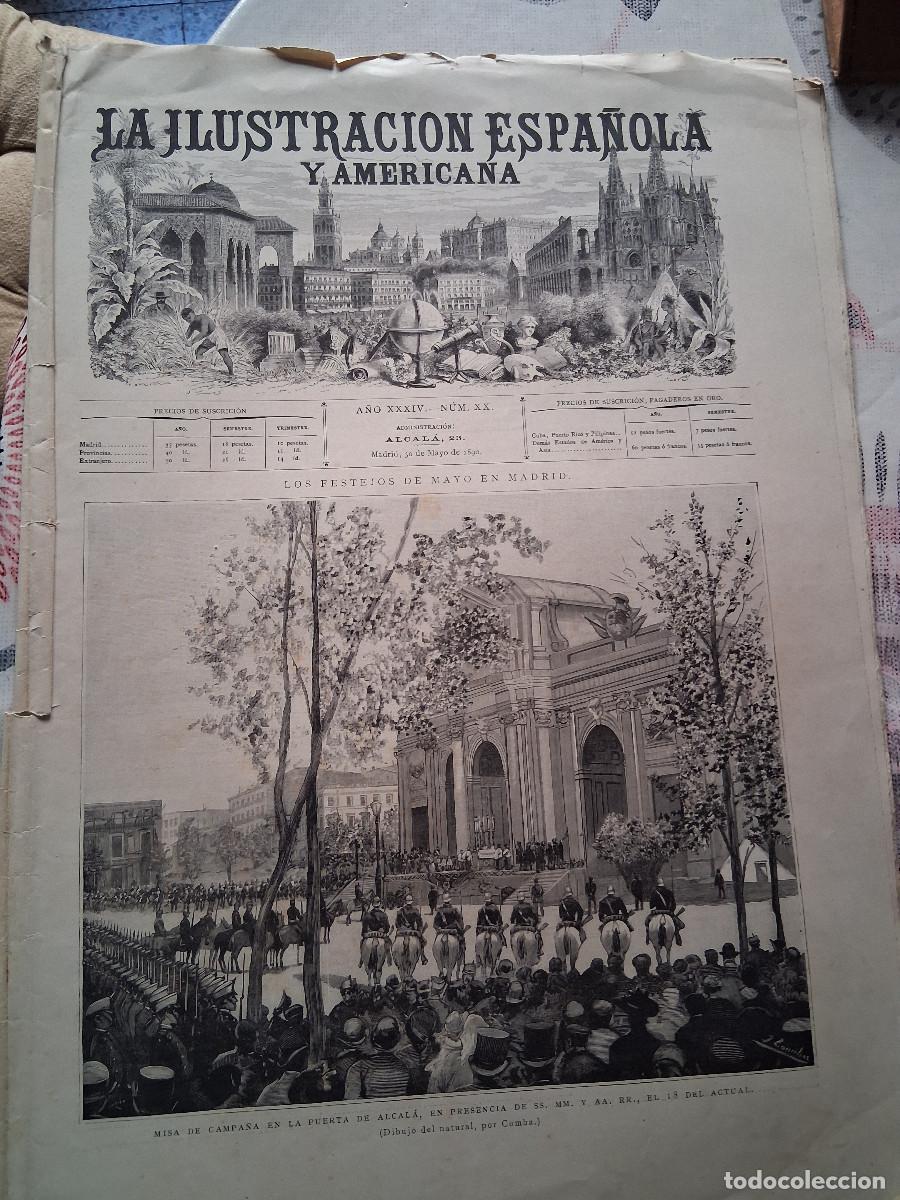 Collection Magazines and Newspapers: ILUSTRACI&Oacute;N ESPA&Ntilde;OLA y AMERICANA La(30 mayo 1890) art&iacute;culos y grabados &ldquo;Los festejos de mayo en Madr