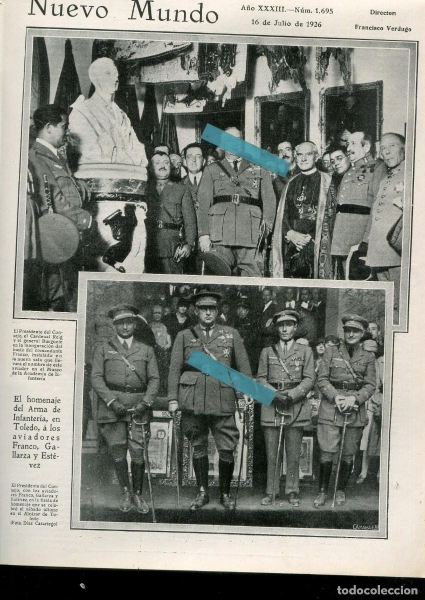 Coleccionismo de Revistas y Peri&oacute;dicos: REVISTA A&Ntilde;O 1926 AVIADOR FRANCO GALLARZA ESTEVEZ FERIA DE VALENCIA JOAQUIN COSTA IMPUESTO TURISTICO