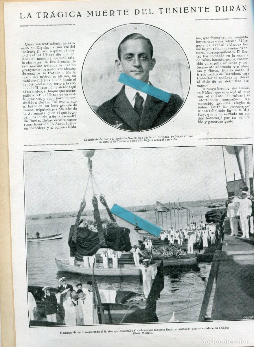 Coleccionismo de Revistas y Peri&oacute;dicos: REVISTA A&Ntilde;O 1926 AVIADOR PLUS ULTRA TENIENTE DURAN GARVIN PRADEL TARDIENTA TORERO MARTIN AG&Uuml;ERO