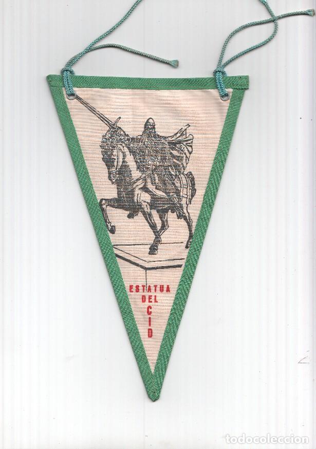 Coleccionismo de Revistas y Peri&oacute;dicos: BANDERIN: BURGOS - Escudo de Burgos en una cara y la Estatua del Cid en la otra cara - VARIOS