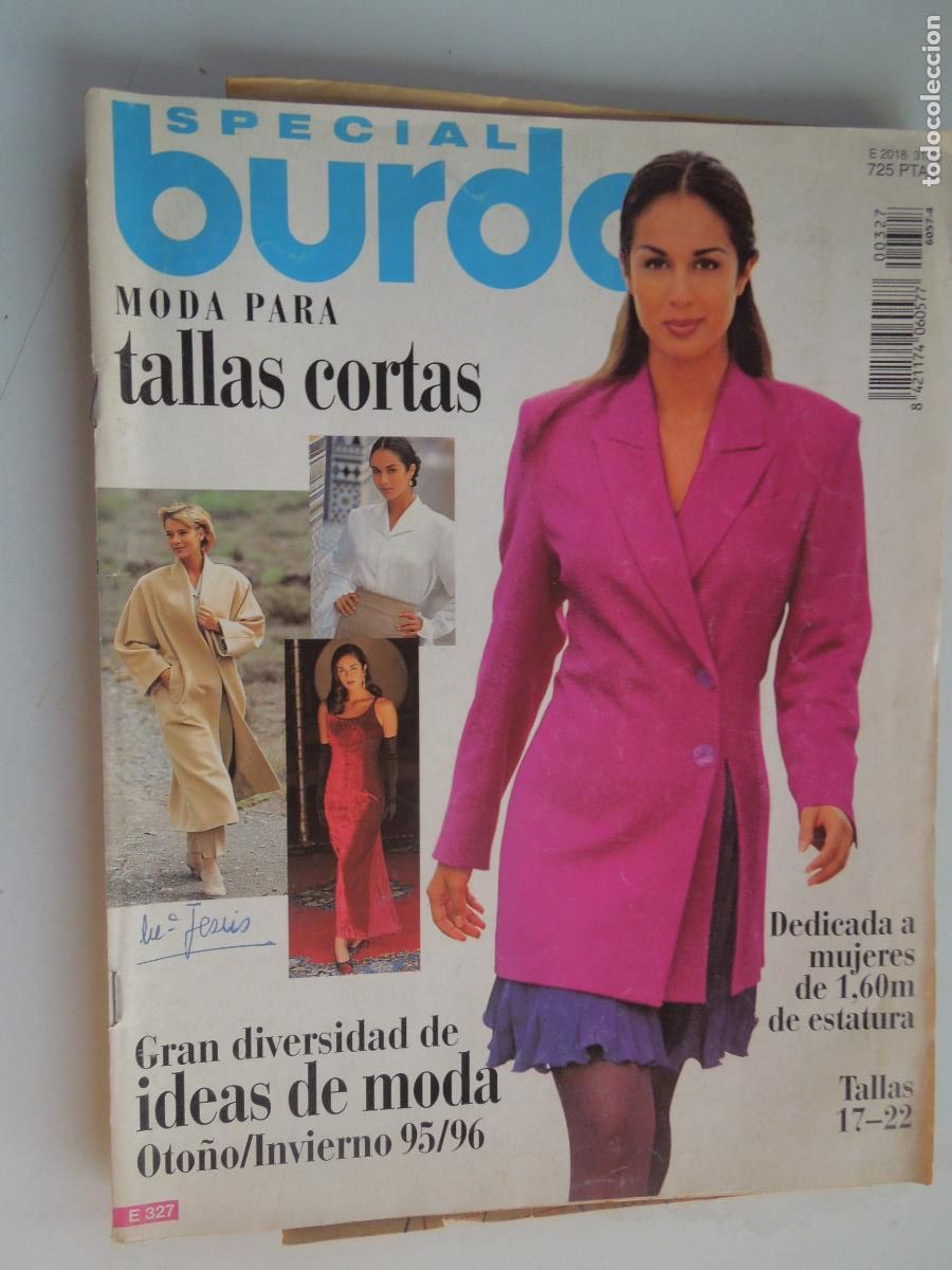 Collection Magazines and Newspapers: BURDA SPECIAL -E327- TALLAS CORTAS OTO&Ntilde;O /INVIERNO 95-96 CON INSTRUCCIONES Y PATRONES