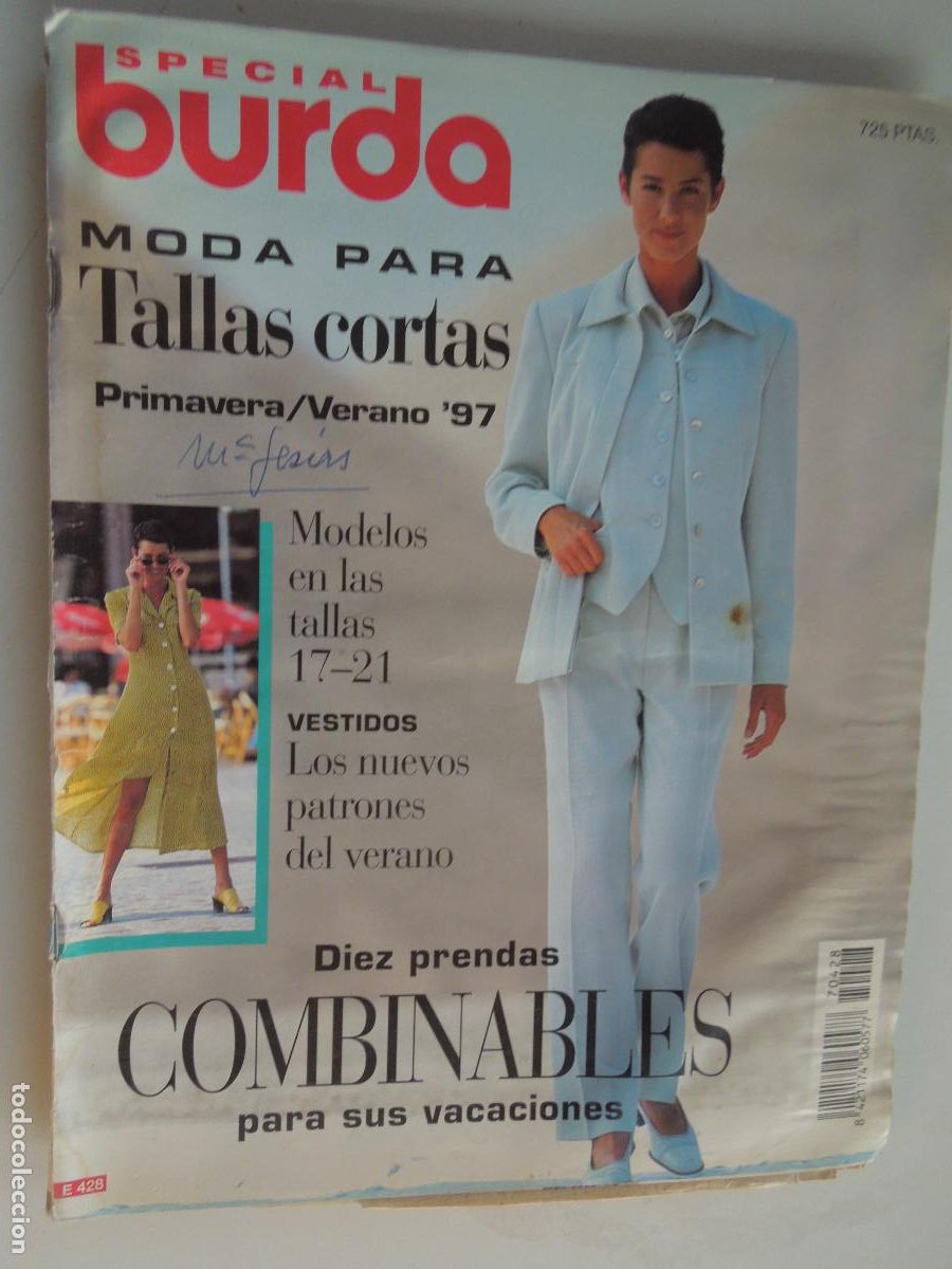 Colecionismo de Revistas e Jornais: BURDA SPECIAL -E428- PRIMAVERA VERANO -97 TALLAS CORTAS - CON INSTRUCCIONES Y PATRONES