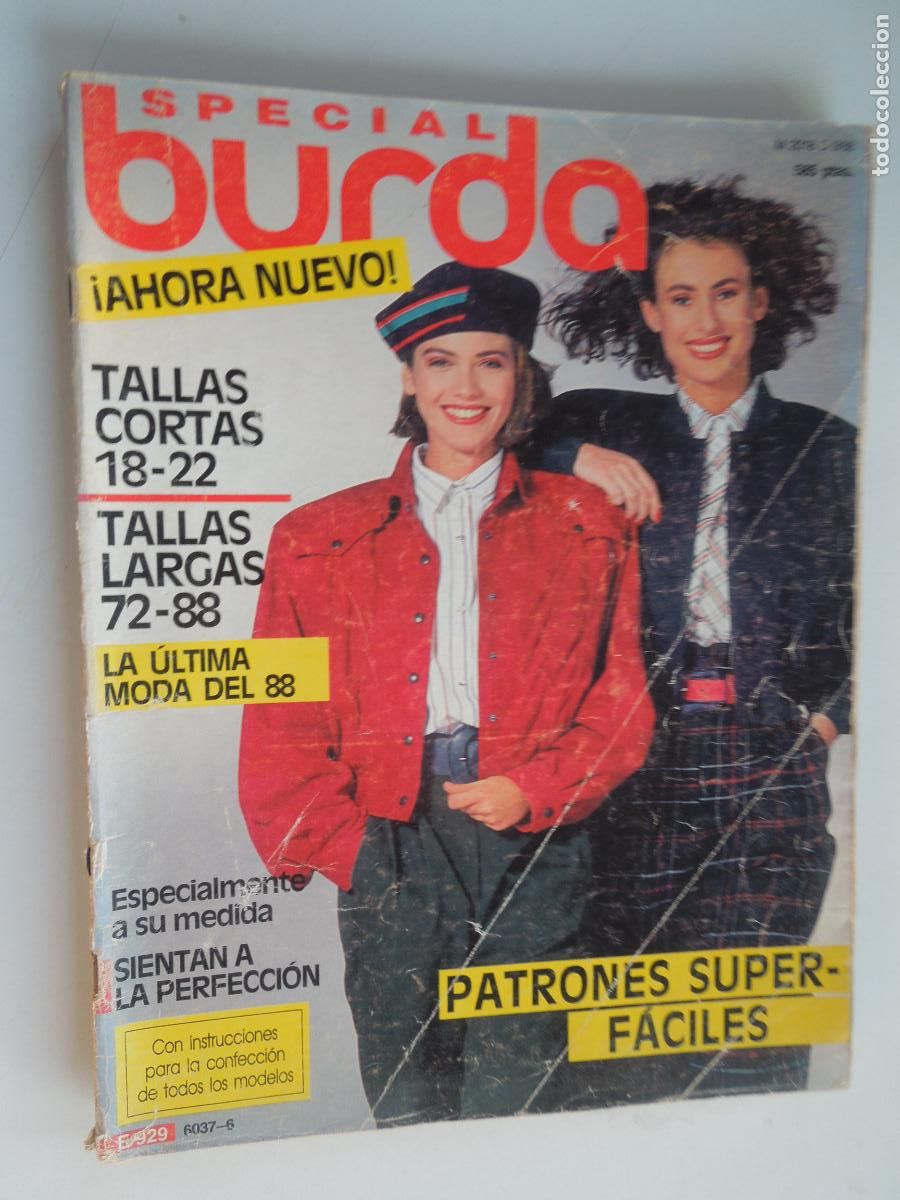 Colecionismo de Revistas e Jornais: BURDA SPECIAL -E929- 9/99 TALLAS CORTAS - PATRONES SUPER FACILES - CON INSTRUCCIONES Y PATRONES
