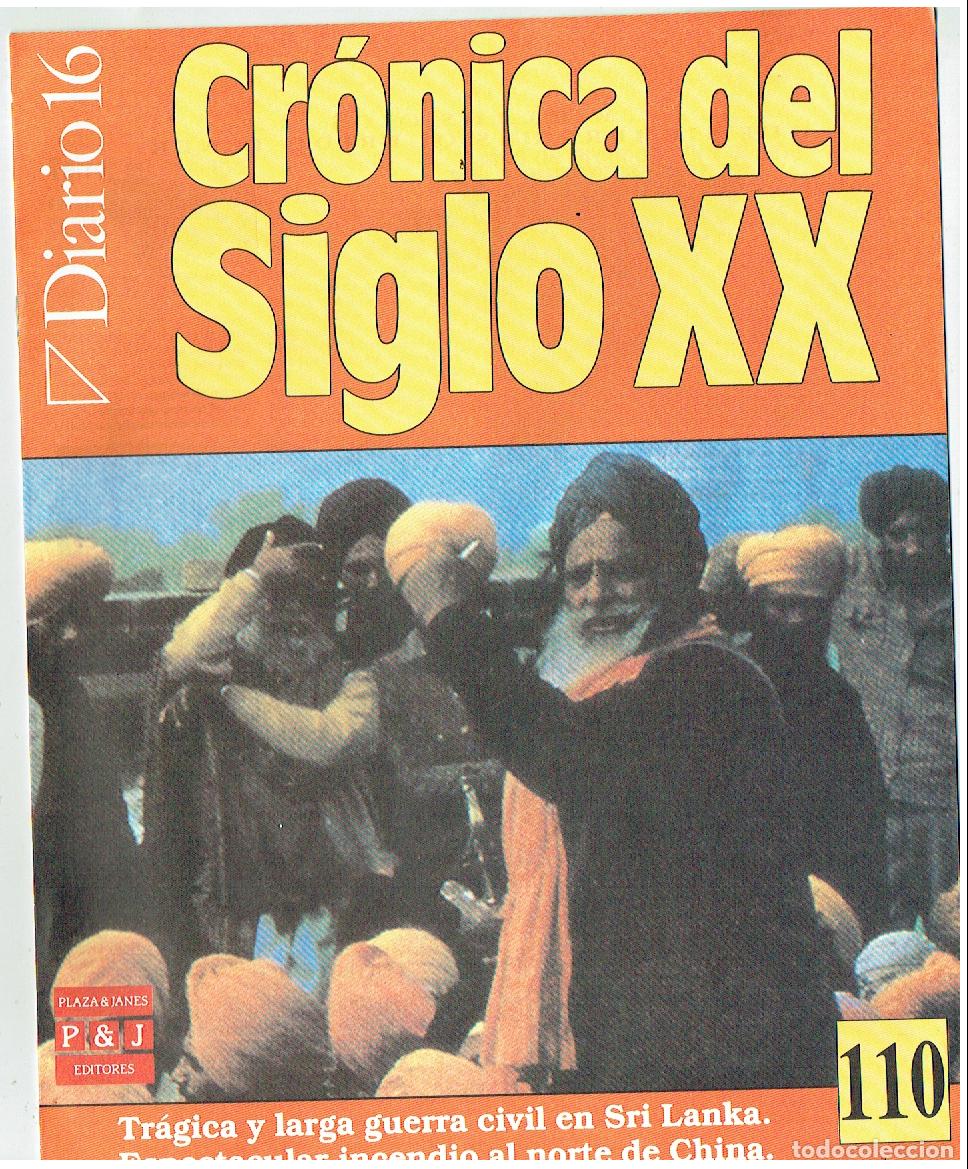 Coleccionismo de Revistas y Peri&oacute;dicos: DIARIO 16. CR&Oacute;NICA DEL SIGLO XX. GUERRA CIVIL EN SRI LANKA. FASC&Iacute;CULO N&ordm; 110.(P/B65.3)