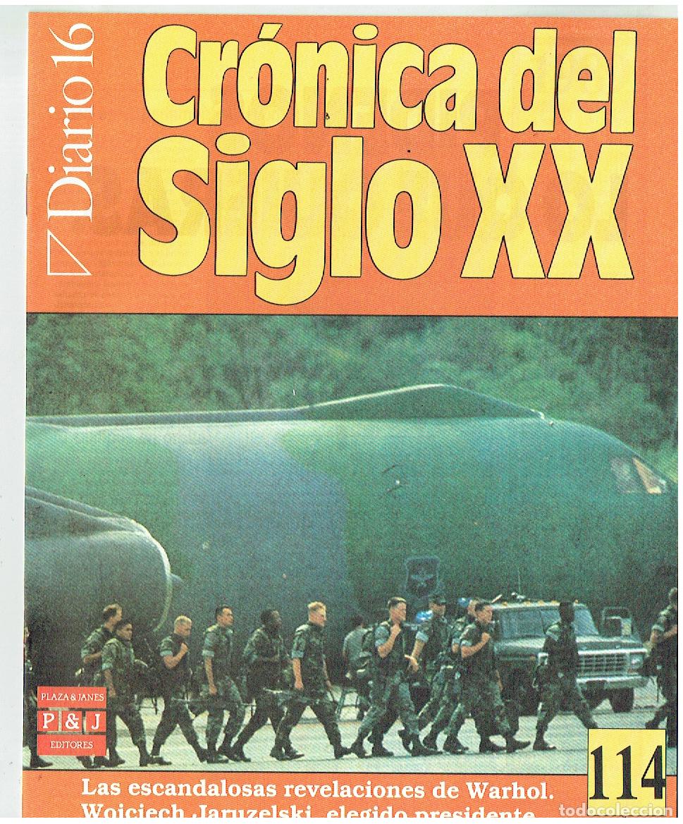 Coleccionismo de Revistas y Peri&oacute;dicos: DIARIO 16. CR&Oacute;NICA DEL SIGLO XX. REVELACIONES DE WARHOL. FASC&Iacute;CULO N&ordm; 114.(P/B65.3)