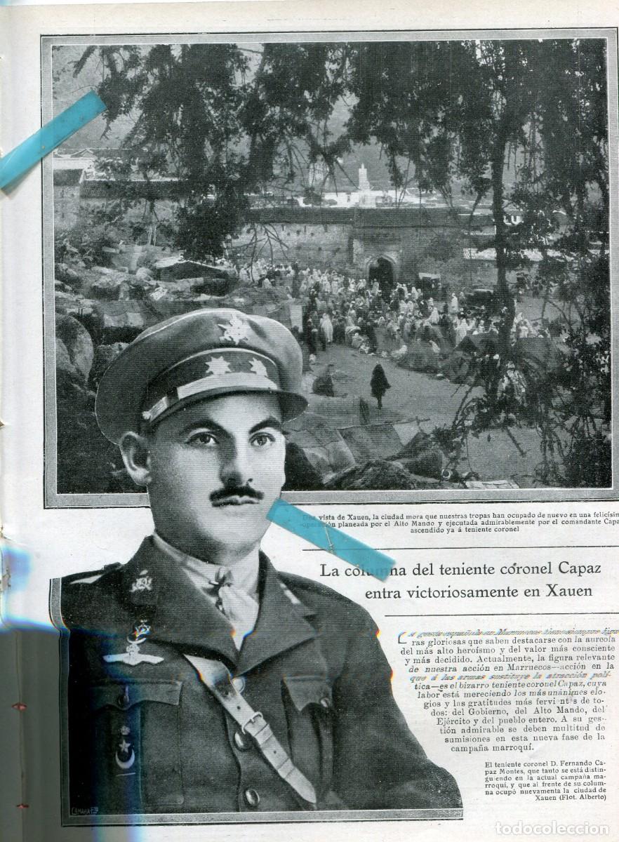 Coleccionismo de Revistas y Peri&oacute;dicos: REVISTA A&Ntilde;O 1926 CORONEL CAPAZ EN XAUEN III FERIA INTERNACIONAL DE MUESTRAS DE GIJON VIRGEN DE REYES