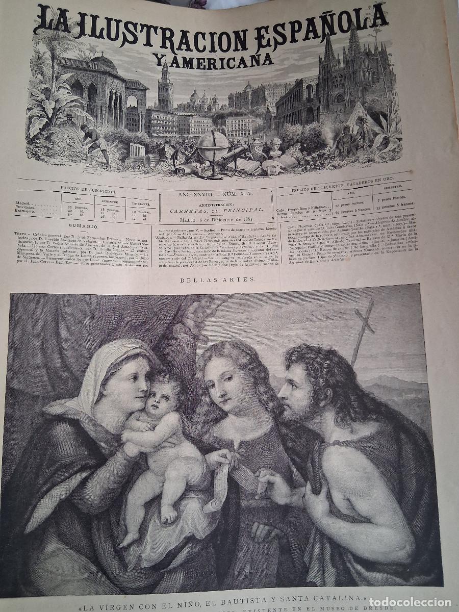 Collezionismo di Riviste e Giornali: ILUSTRACI&Oacute;N ESPA&Ntilde;OLA y AMERICANA, La 8 diciembre 1884