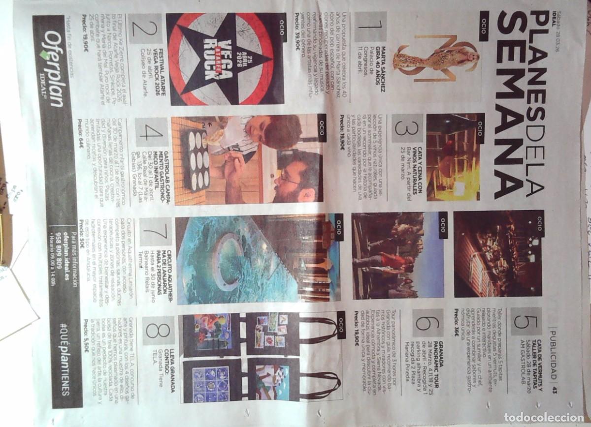 Coleccionismo de Revistas y Peri&oacute;dicos: MARTA SANCHEZ OLE OLE gira 40 a&ntilde;os en granada