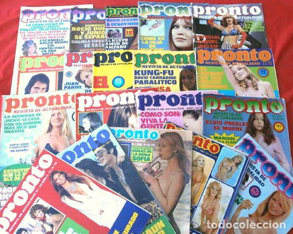 Coleccionismo de Revistas y Peri&oacute;dicos: Lote 14 Revistas Pronto a&ntilde;os 1973 -76