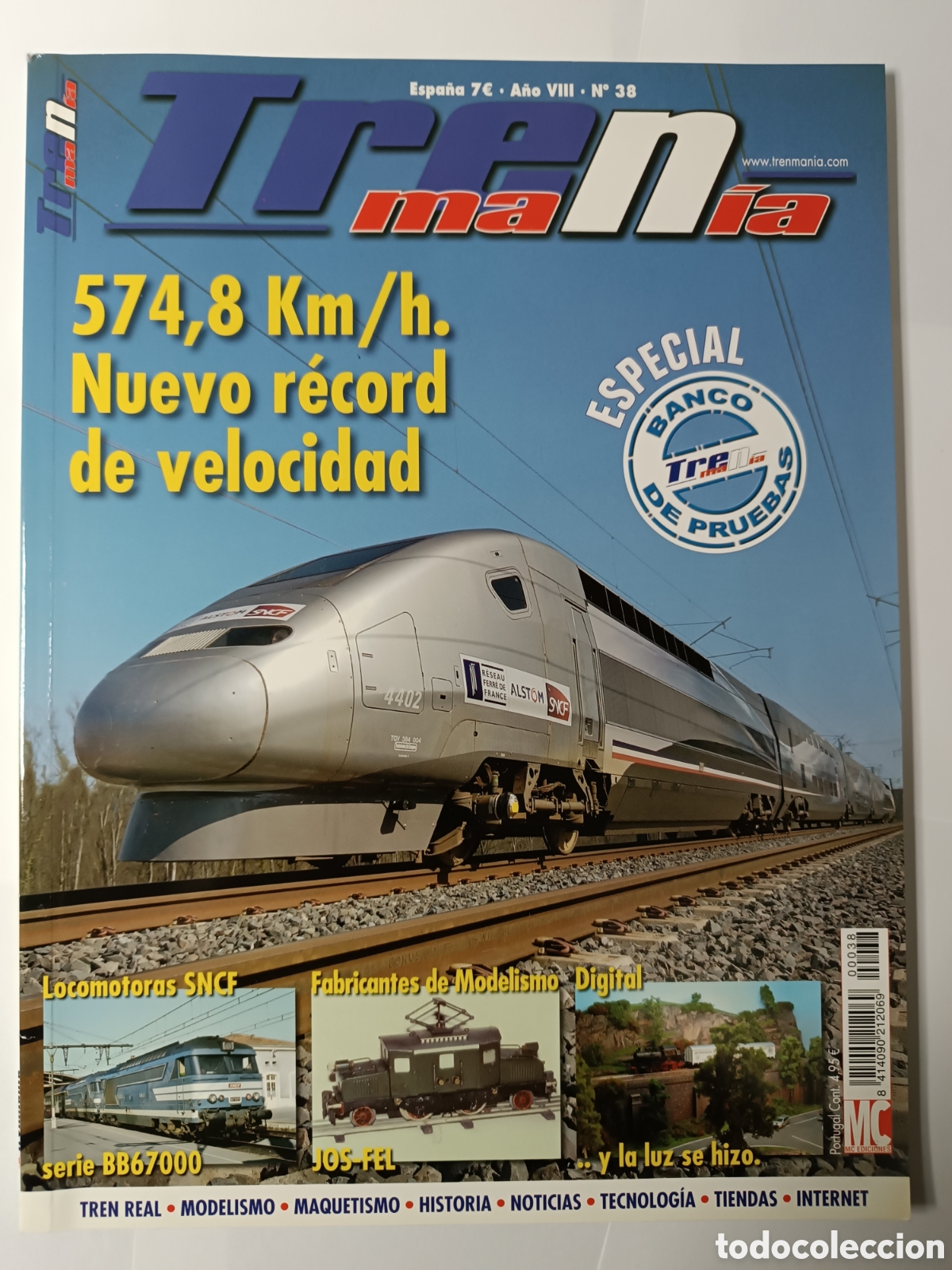 Coleccionismo de Revistas y Peri&oacute;dicos: REVISTA TRENMAN&Iacute;A N&ordm; 38