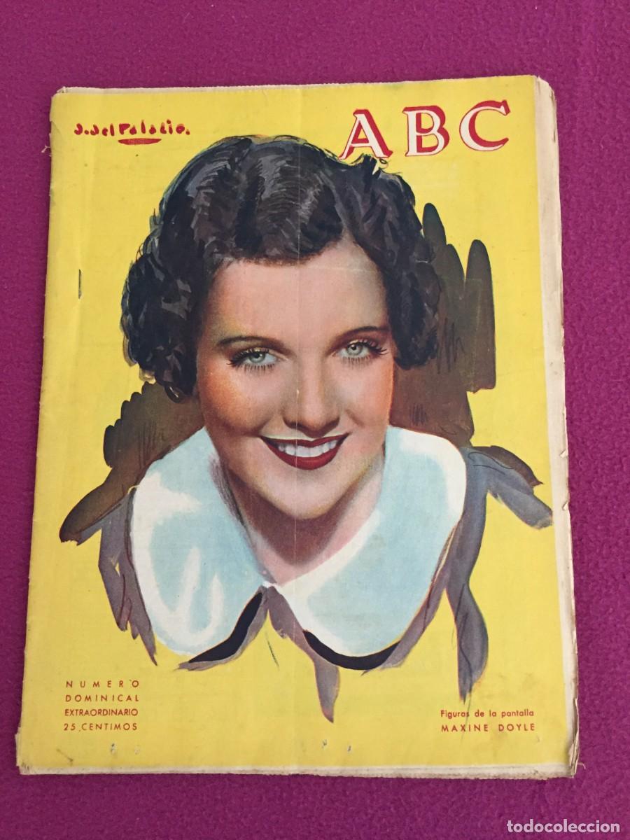 Coleccionismo de Revistas y Peri&oacute;dicos: Revista ABC 1935 MAXINE DOYLE - SEVILLA - IBIZA - CINE A&Ntilde;OS 30 -CRISIS GOBIERNO -Publicidad de epoca